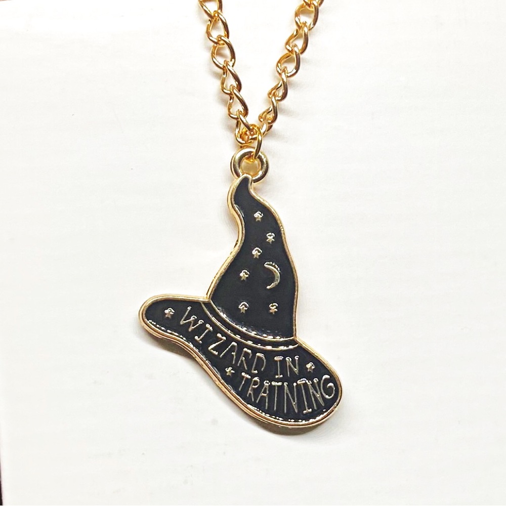 Necklace Wizard in Training Witch’s Hat Witchy Jewelry Goth Magic Fairy